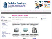 Tablet Screenshot of judaicasavings.com